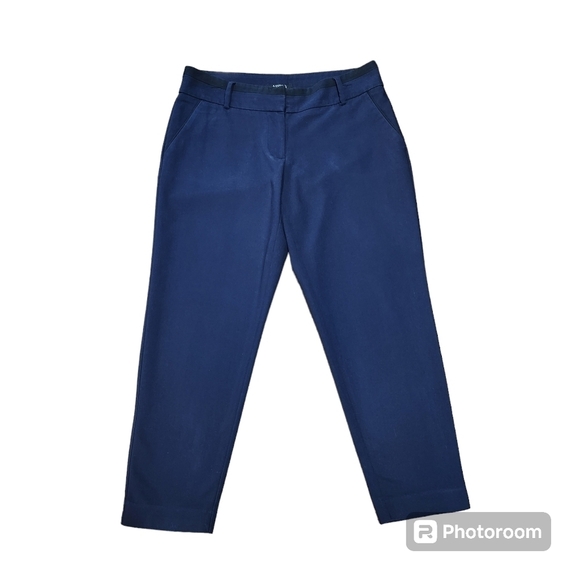 Apt.9 Womens Navy Mid-Rise Ankle Trousers Size 8 - Picture 1 of 9